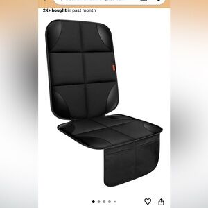 SUMMER Black Padded Car Seat Protector